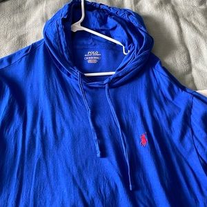 Men’s XL Long sleeve Ralph Lauren T shirt material Hoodie! Perfect condition.